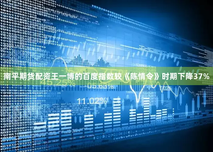 南平期货配资王一博的百度指数较《陈情令》时期下降37%