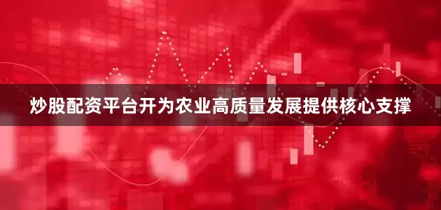 炒股配资平台开为农业高质量发展提供核心支撑